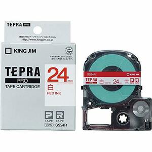  King Jim tape cartridge Tepra PRO SS24R white / red character 