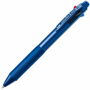 ぺんてる ビクーニャ 4色ボールペン（ブルー）0.5mm BXC45C×1本
