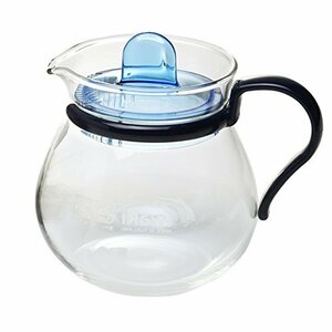 iwaki(イワキ) 耐熱ガラス ティーポット レンジのポット プチティー ブルー 400ml KT842-BL