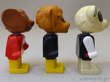 80sビンテージ LEGO Fabuland 芝生広場セット レア「パンダのペリー」＋「ライオンのライオネル」＋「Ｍマウス」 ファビュランド レゴ_画像5