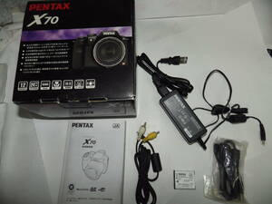 [^PENTAX Pentax X70 ^ original box * manual * cable * rechargeable battery *AC adaptor etc. accessory only ^]