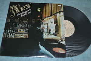 12(LP) TOM JOHNSTON Everything you've heard is true USオリジナル　美品　1979年