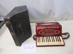  large ..3249 dragonfly accordion case attaching secondhand goods moveable goods keyboard instruments Showa Retro Vintage old tool Echizen delivery 