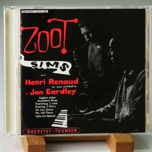 【美品 東芝EMI デュクレテトムソン盤】ズート・シムズ　ZOOT SIMS　HENRI RENAUD　PARIS 1956　音良し　内容良し　超オススメ！