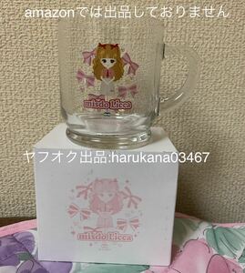 未使用品　 ミスド コラボ　 リカちゃん　グラス ガラス マグカップ　40th 40周年 記念　コップ 外箱 ス ミスタードーナツ 非売品