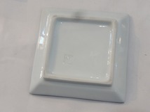TTOWN★ リサイクル 8枚セット 角型 小皿 12cmx12cm ひょうたん柄 和皿 P-16_画像4