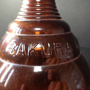 【近】戦前 当時物「サクラビール」ビール瓶 桜ビールの画像4