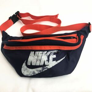 90s NIKE ナイキ 銀タグ ビンテージ ボディバッグ ウエストバッグ ウエストポーチ スウォッシュ ロゴ