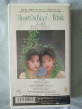 ＶＨＳビデオ Wink(鈴木早智子/相田翔子)【Heart On Wave/ハート・オン・ウエーブ】歌詞カード付 3曲 ポリスター 1989 W24V-7005 　　 j389_画像2