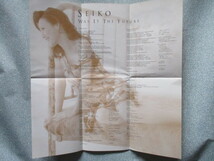 ＶＨＳビデオ 松田聖子【SEIKO WAS IT THE FUTURE 】 歌詞カード付 8曲 29分 マーキュリー　96.12.20　PHVL-3502　　　　j336_画像5