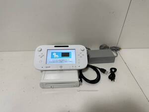 ★1円〜★任天堂 Wiiu 本体セット【プレミアム セット】シロ HDD容量 32GB★動作確認済み★ゲームパッド アダプタ
