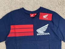 ★送料無料★Honda Racing HRC Navy Tee ホンダ オフィシャル Tシャツ ネイビー 半袖 Sサイズ_画像3