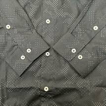 barassi MILANO バラシ　日本製　ドット柄　総柄　長袖シャツ 黒　50サイズ　XLサイズ相当　ブラック_画像7