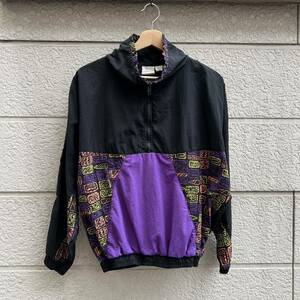 80s 90s USA古着 ハーフジップ ナイロンジャケット ウィンドブレーカー アノラック ANORAK JACKET アメリカ古着 vintage ヴィンテージ