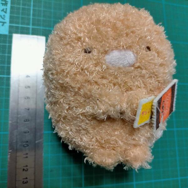  すみっコぐらし とんかつ ぬいぐるみ S ソース からし 付 Sumikko Gurashi Tonkatsu stuffed toy