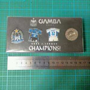 ガンバ大阪 2005年 優勝 記念 ピンバッジ ピンズ サッカー Jリーグ ピンバッチ GAMBA OSAKA 2005 J.LEAGUE CHAMPIONS ! PIN BADGE PINS