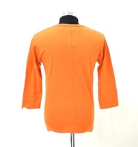 JUN HASHIMOTO（ジュンハシモト）FRAISE DEEP NECK CREW 3/4 TEE ディープネック7分袖カットソー Tシャツ ORANGE 3 JHJジャージ フライス_画像2