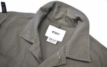 WTAPS (ダブルタップス)HBT LS SHIRT. COTTON. DUCK 172WVDT-SHM03 長袖シャツ ジャケット ダック ミリタリー ブルゾン カバーオール 01_画像8