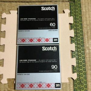 Scotch MAGNETIC TAPE 212 2本セット　オープンリールテープ【使用済み】SCOTCH