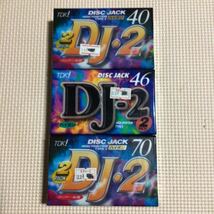 TDK DJ2【DISC JACK】TAPEⅡ 40x2.46x2.70x2 ハイポジション　カセットテープ6本セット【未開封新品】★_画像1