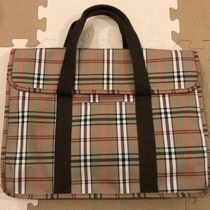 チェック柄 通園通学バッグ