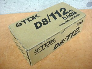 【1箱(10個セット)】 未使用 箱未開封 TDK 8mm データカートリッジ d8/112m 5.0GB 8mm DATA CARTRIDGE DC8-112N