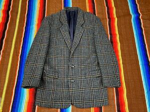 *Adalbert 80s Scotland made cloth tweed jacket * search wool Vintage old clothes 