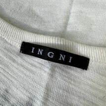 ◎INGNI イング プリントTシャツ 長袖カットソー ロンT カットソー Tシャツ 白 レディース Mサイズ 綿100%_画像9