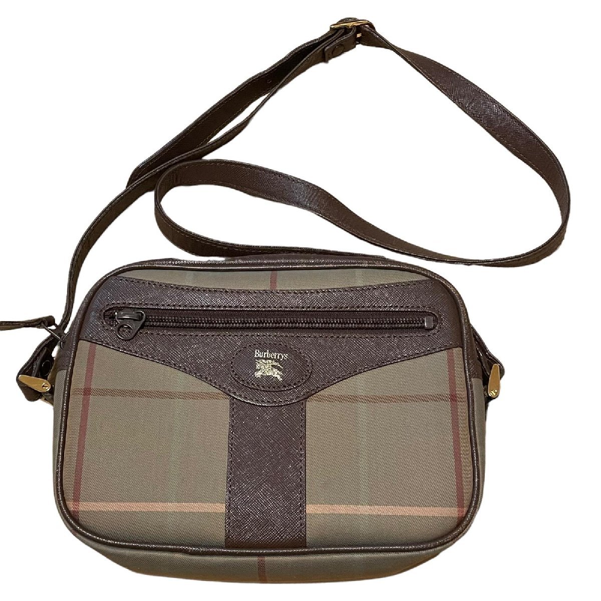 A034□ 未使用バーバリー バッグチェック柄 BURBERRY ヴィンテージ