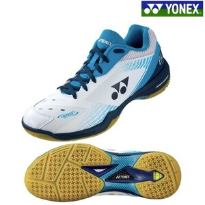 [SHB65Z3 725 28.5]YONEX( Yonex ) badminton shoes power cushion 65Z3 white / ocean blue new goods unused 2023 new work 