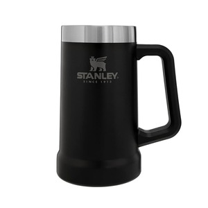 Кружка из нержавеющей стали ADVENTURE BIG GRIP BEER STEIN Пивная кружка 24 унции/0,7 л [ Матовый черный ]