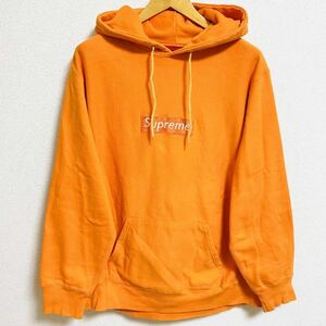 激レア Supreme Box Logo Pullover Hooded Sweatshirt Orange L 2000年 オレンジ ボックスロゴ プルオーバー 胸ロゴ 初期 OLD Vintage