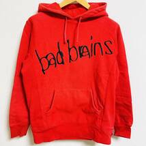 Supreme Bad Brains Pullover Hooded Sweatshirt Red Black M 08aw 2008年 赤 黒 レッド ブラック バッドブレインズ ボックスロゴ 初期_画像2