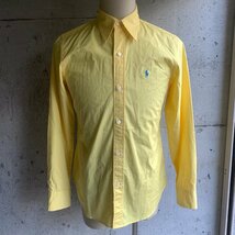 アメリカ古着 ラルフローレン パステル カラー シャツ 13 size ライト イエロー U.S Used Clothing Ralph Lauren Pastel Color Shirt_画像2