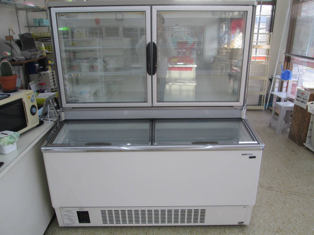 引き取り限定 雪印アイスクリーム 業務用冷凍庫 SANYO SCR-D120-