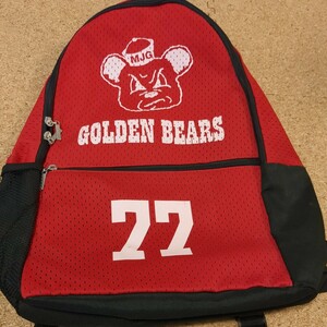 【非売品】箕面自由学園高校アメフト部GOLDENBEARS 選手支給リュック #77