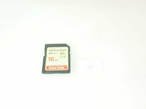 M80-30☆SanDisk サンディスク Extreme PLUS SDカード 16GB