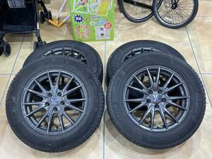 □MICHELIN アルミホイール スタッドレスタイヤ 225/65R17 2018年 5穴 PCD114.3 X-ICE □