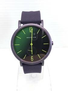 □ BERING メンズ 腕時計 TRUE AURORA 16940-999 オーロラ パープル グリーン シンプル オシャレ □