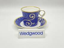 ＊未使用＊ WEDGWOOD ウェッジウッド ＊UNUSED＊ TIME FOR WEDGWOOD Navy Coffee Duo タイムフォアウェッジウッド コーヒーデュオ *L436_画像1