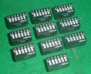 6P- dip switch Omron omron A6MS-6 10 piece set 