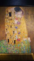 『接吻』 Kiss　グスタフ・クリムト　Gustav Klimt　美術印刷　 大型額装品_画像4