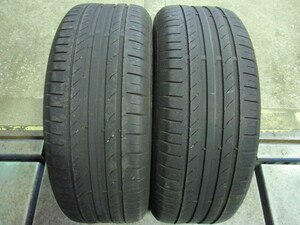 ｉ－１３７４０　２２５／５０Ｒ１７　コンチネンタル　コンチスポーツコンタクト５　ＭＯ　２０１９年製　５分山（センター）　２本