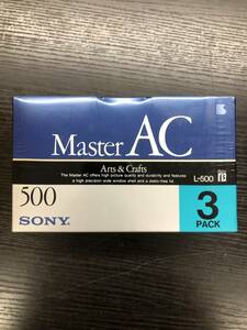 【ジャンク品】カセットテープ SONY Master AC 3L-500MAC 3PACK ※164095