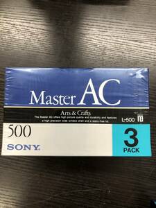 【ジャンク品】カセットテープ SONY Master AC 3L-500MAC 3PACK ※164163