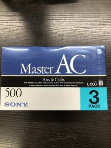 【ジャンク品】カセットテープ SONY Master AC 3L-500MAC 3PACK ※164187