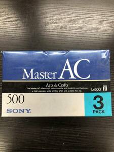 【ジャンク品】カセットテープ SONY Master AC 3L-500MAC 3PACK ※164200