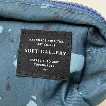 未使用 Soft gallery ブルー系 ペンケース タグ メンズ レディース デンマーク メイク ポーチ 迷彩 カモフラ カジュアル ソフトギャラリー_画像2