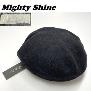 未使用 Mighty Shine ブラック ベレー帽 キャップ メンズ レディース ペインター タグ Painter 1192031 カジュアル 黒色 マイティシャイン