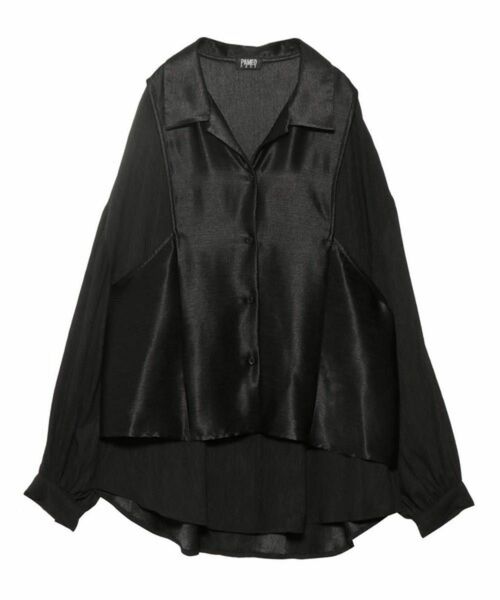 【パメオポーズ PAMEO POSE】SATIN RIVER SHIRTS 長袖シャツ 